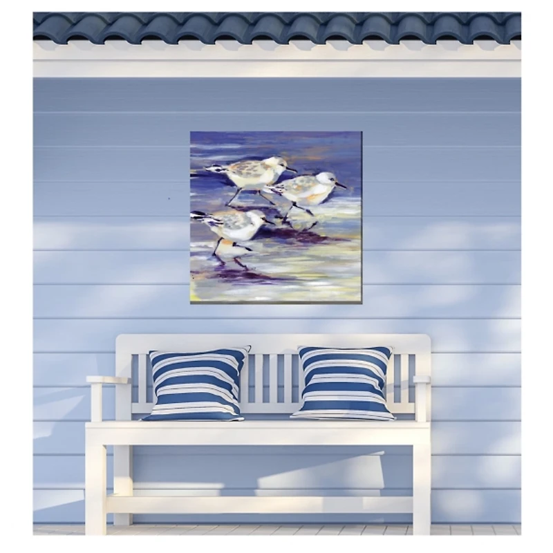 Sandpipers Outdoor Canvas Art Print