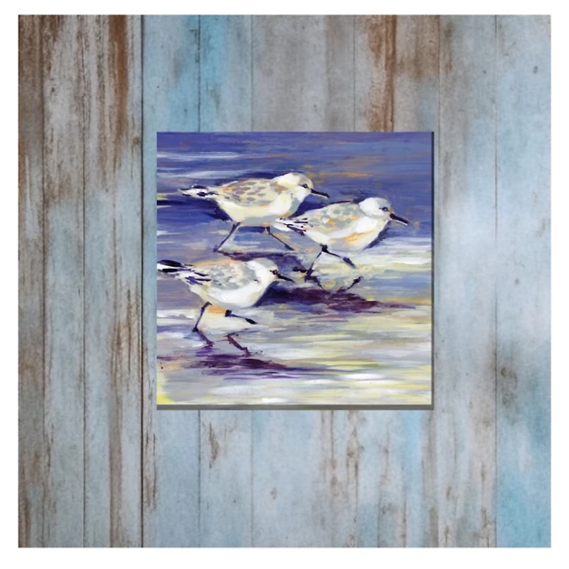 Sandpipers Outdoor Canvas Art Print