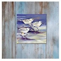 Sandpipers Outdoor Canvas Art Print