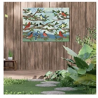 Mixed Company Outside Canvas Art Print