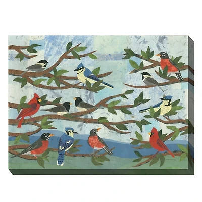 Mixed Company Outside Canvas Art Print