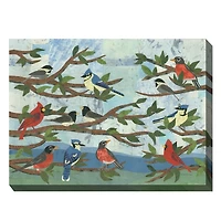 Mixed Company Outside Canvas Art Print