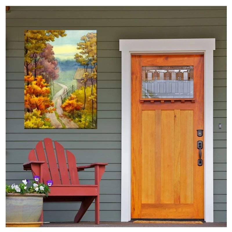 Rambling Road Outdoor Canvas Art Print