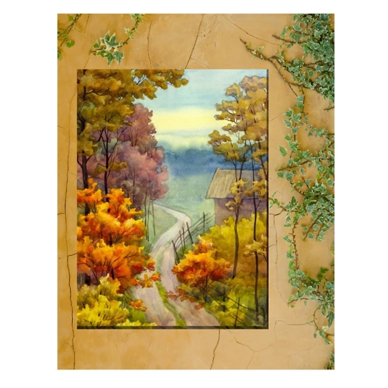 Rambling Road Outdoor Canvas Art Print