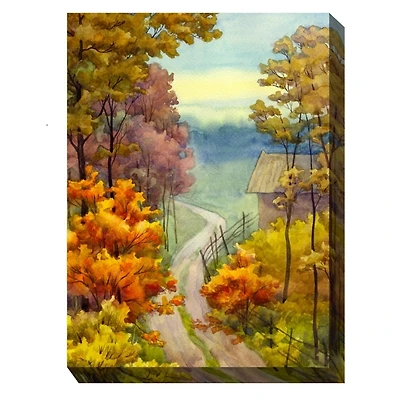 Rambling Road Outdoor Canvas Art Print