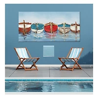 All in a Row Outdoor Canvas Art Print