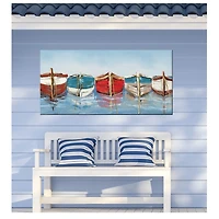 All in a Row Outdoor Canvas Art Print