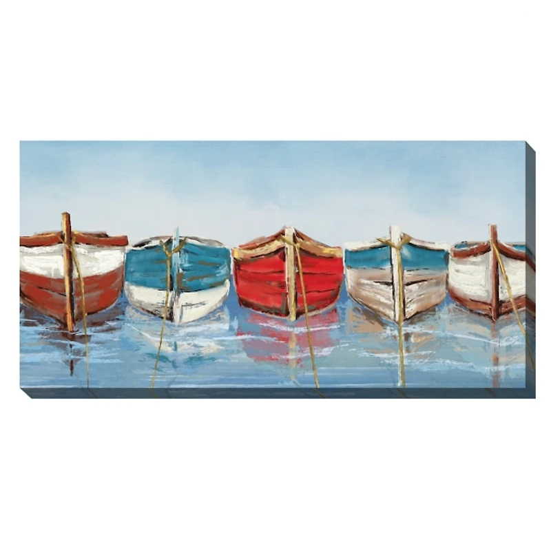All in a Row Outdoor Canvas Art Print