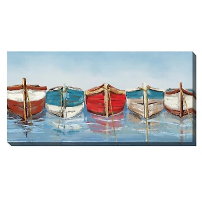 All in a Row Outdoor Canvas Art Print