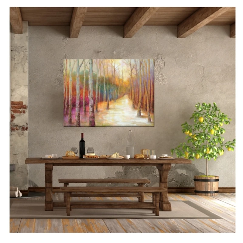 Dappled Forest Outdoor Canvas Art Print