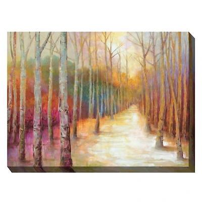 Dappled Forest Outdoor Canvas Art Print