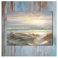 Old Rowboat Outdoor Canvas Art Print