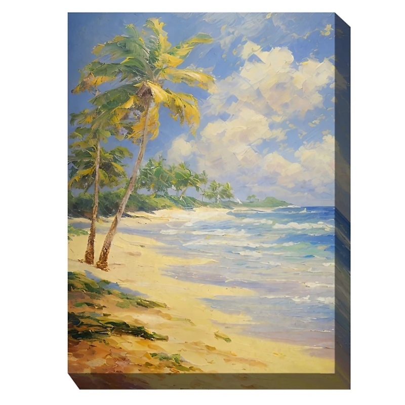 Faraway Island Outdoor Canvas Art Print