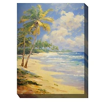 Faraway Island Outdoor Canvas Art Print