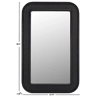 Alessa Black Rectangular Wall Mirror