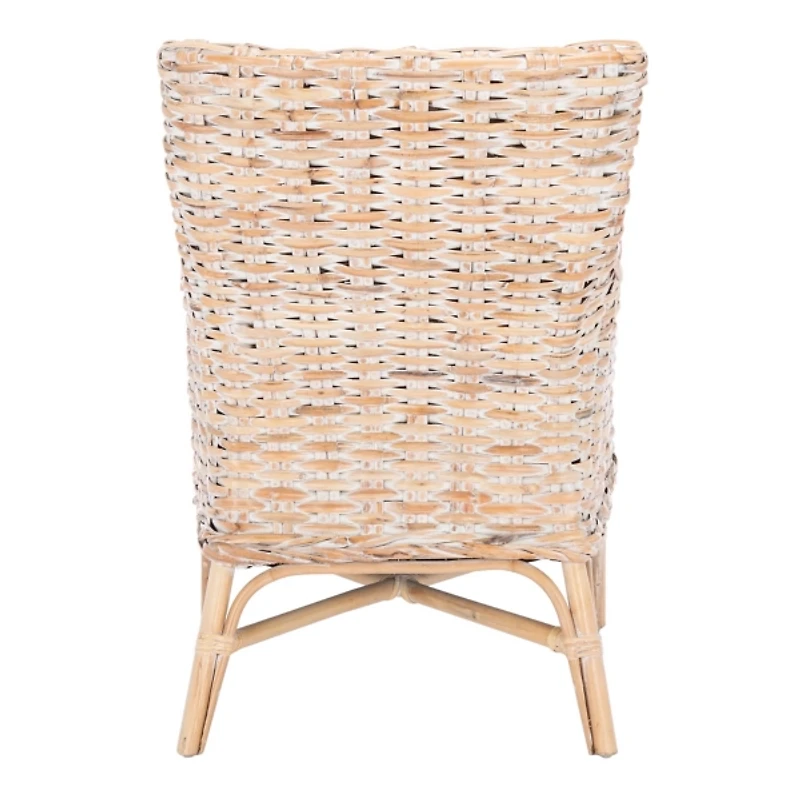 Whitewashed Rattan Cristen Accent Chair