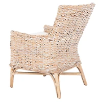 Whitewashed Rattan Cristen Accent Chair