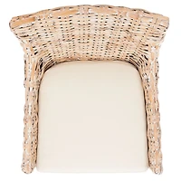 Whitewashed Rattan Cristen Accent Chair