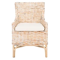 Whitewashed Rattan Cristen Accent Chair