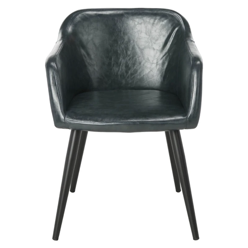 Charcoal Faux Leather Adalena Accent Chair