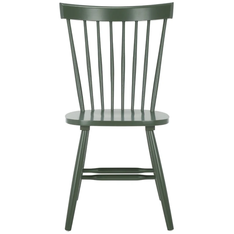 Dark Green Parker Spindle Dining Chairs, Set of 2