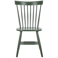 Dark Green Parker Spindle Dining Chairs, Set of 2