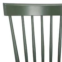 Dark Green Parker Spindle Dining Chairs, Set of 2