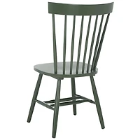 Dark Green Parker Spindle Dining Chairs, Set of 2