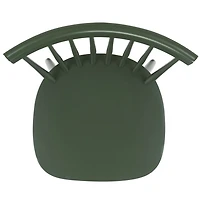 Dark Green Parker Spindle Dining Chairs, Set of 2