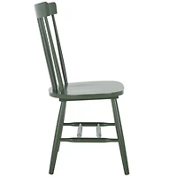 Dark Green Parker Spindle Dining Chairs, Set of 2