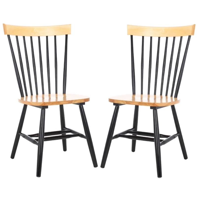 Two-Tone Parker Spindle Dining Chairs, Set of 2