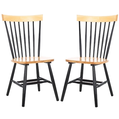 Two-Tone Parker Spindle Dining Chairs, Set of 2