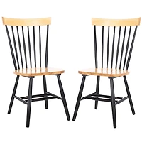 Two-Tone Parker Spindle Dining Chairs, Set of 2