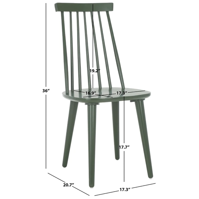 Sage Green Burris Dining Chairs, Set of 2