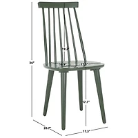 Sage Green Burris Dining Chairs, Set of 2