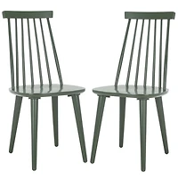 Sage Green Burris Dining Chairs, Set of 2