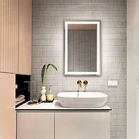 Hyatt LED Rectangular Wall Mirror