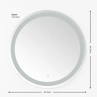 Round Caspar LED Wall Mirror