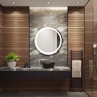 Round Caspar LED Wall Mirror