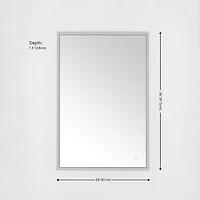 Houston LED Rectangular Wall Mirror