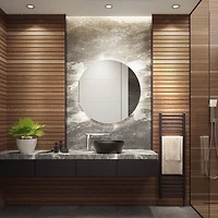 Round Ashden LED Wall Mirror