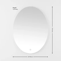 Oval Nolan LED Wall Mirror