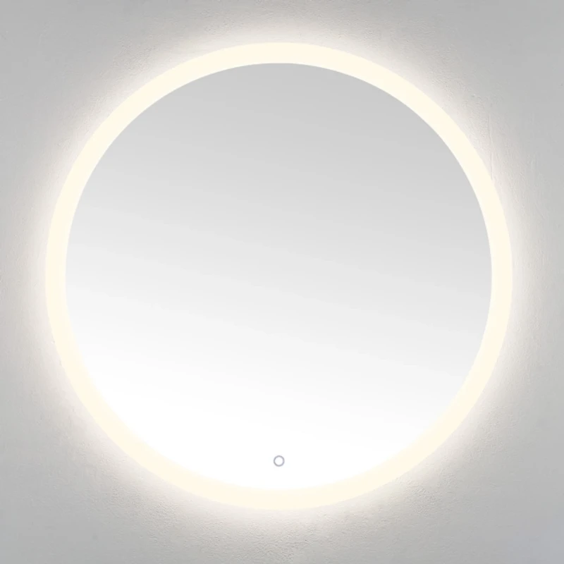 Round Whit LED Wall Mirror