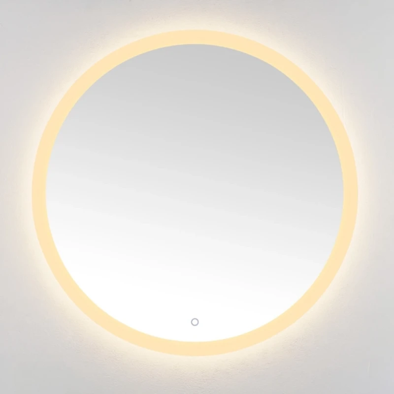 Round Whit LED Wall Mirror