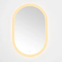 Oval Wes LED Wall Mirror