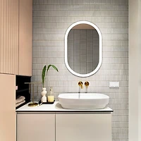 Oval Wes LED Wall Mirror