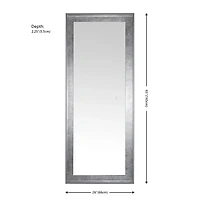 Montauk Silver LED Full Length Mirror