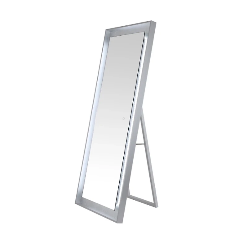 Montauk Silver LED Full Length Mirror