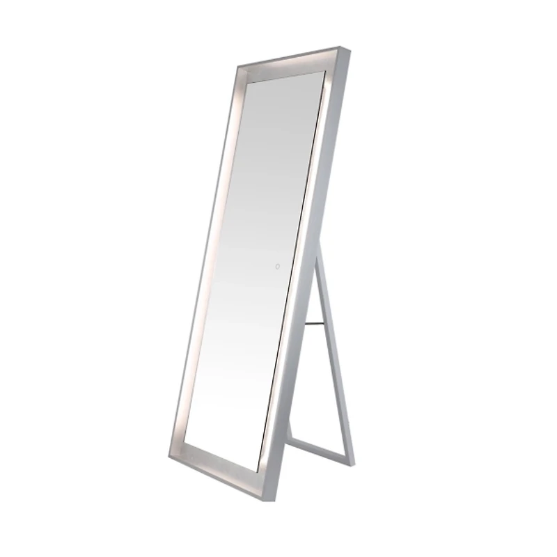 Montauk Silver LED Full Length Mirror
