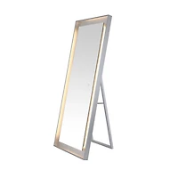 Montauk Silver LED Full Length Mirror